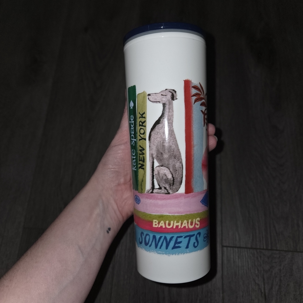 NWT Kate Spade Bauhaus Sonnets Thermal Tumbler, 16oz